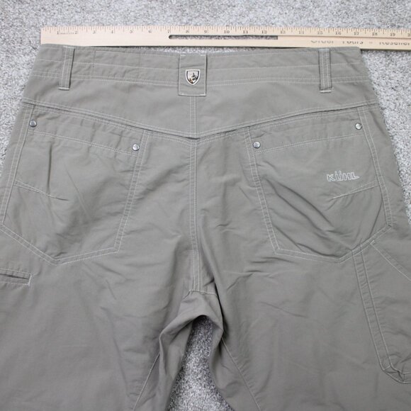 KUHL Liberator Convertible Pants Mens 36x32 Beige Zip Off Stealth Hiking Cargo - Picture 8 of 14